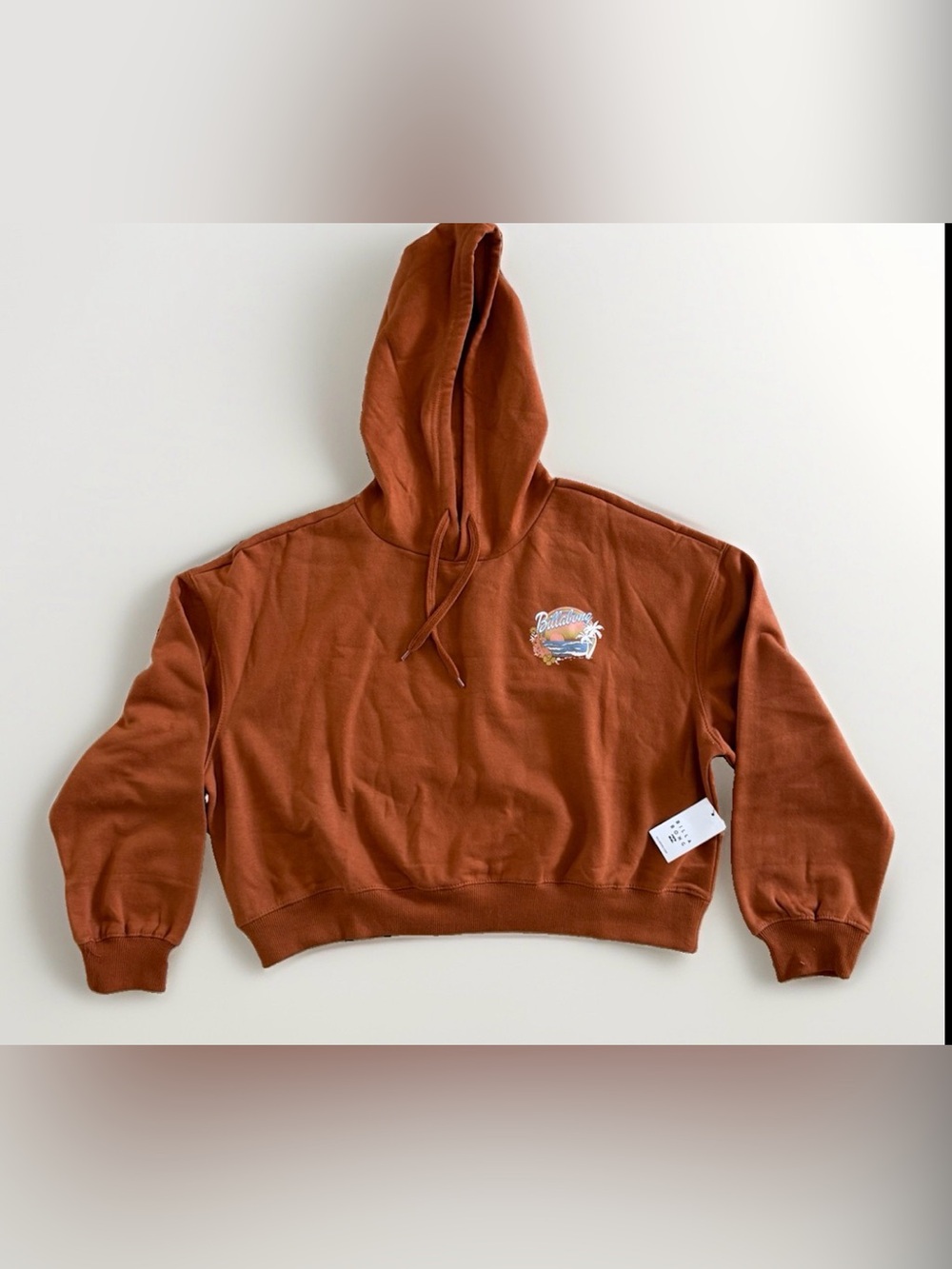 NWT Billabong Lazy Daze Crop Hoodie Size L